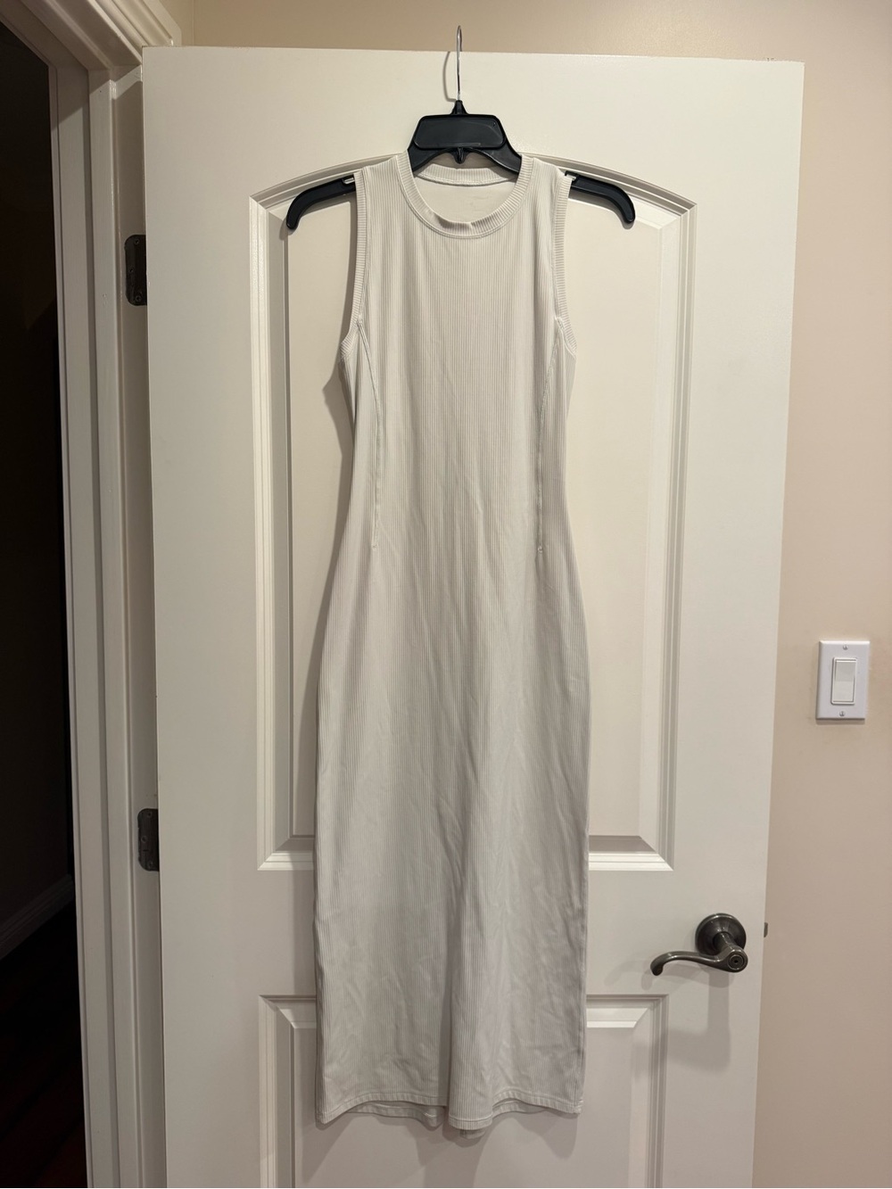 lululemon athletica Sleeveless Cream Maxi Tank Dress